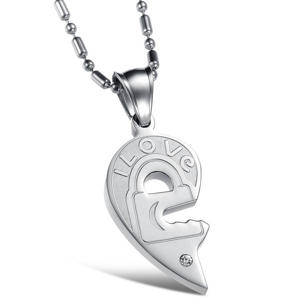 2 Pcs Couples Jewellery Love Necklace For Girlfriend You Pendant