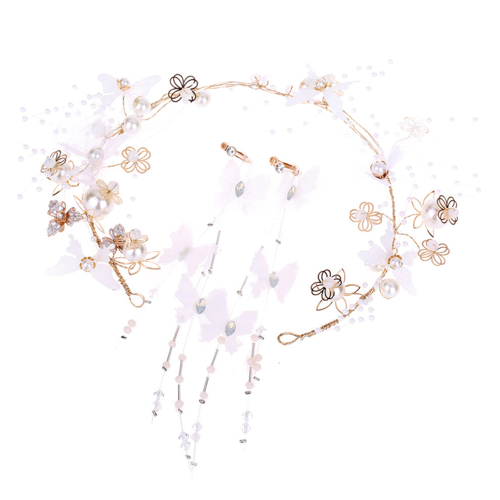 Headband Hair Accessories Girl Child Bride Bridal For Women Earrings