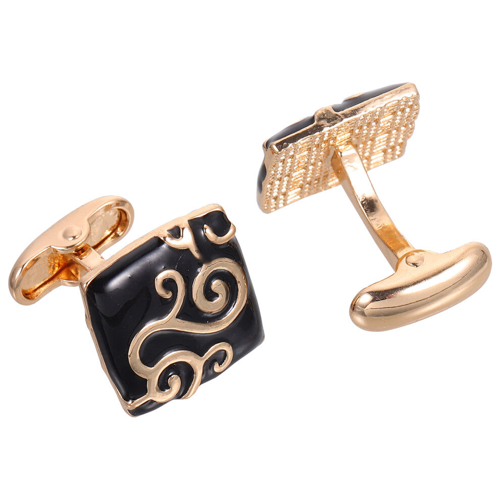 2 Pairs Cufflinks Man Zinc Alloy Simple Antique