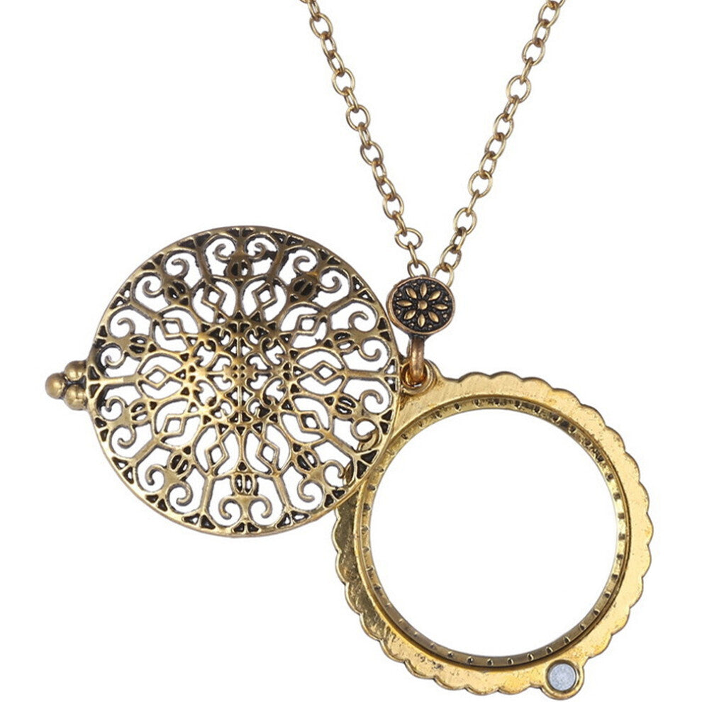 Vintage Magnifying Glass Necklace Miss Jewellery Accessories Pendant