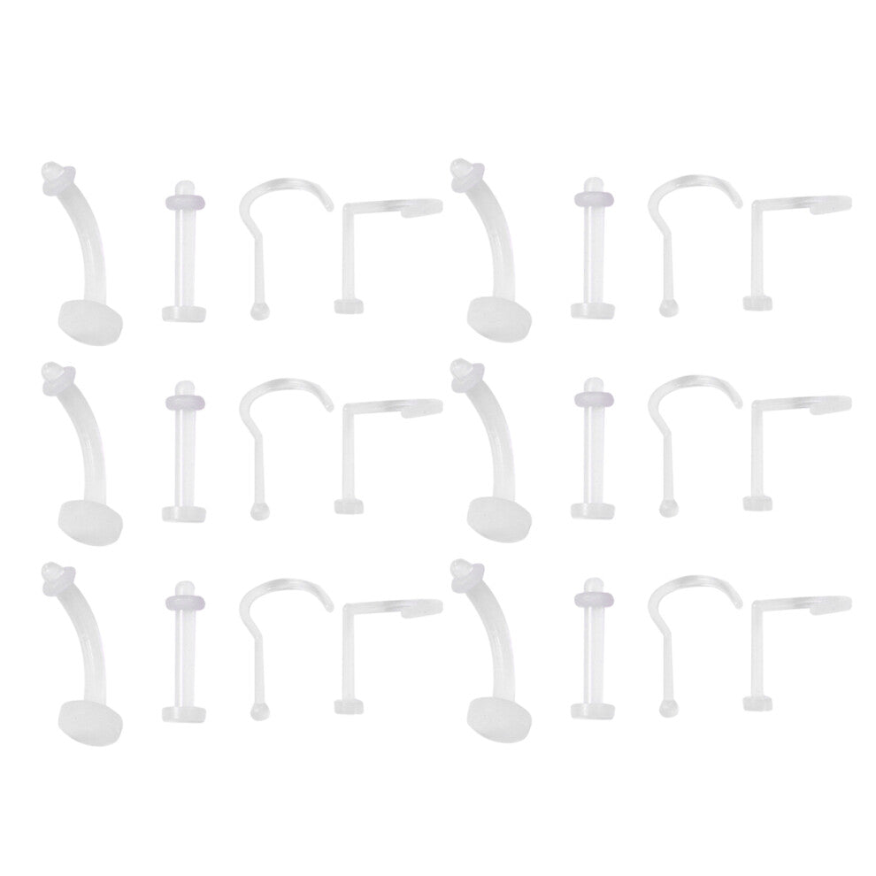 40 Pcs Acrylic Earrings Jewellery Piercings Art Jewelry Nose Stud
