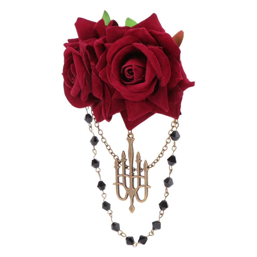 Retro Brooch Hair Accessories Bride Women'S Dress Pins Gothic Corsage