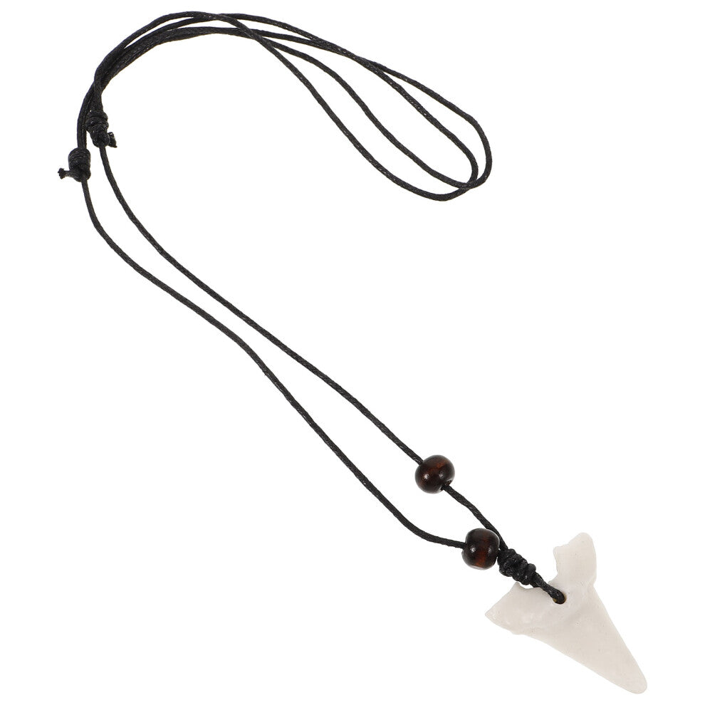 Shark Tooth Necklace Hanging Pendant Costume Jewellery For Women