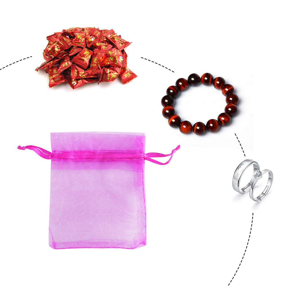 7 *9cm Gift Bag Jewelry Packaging Jewellery Pouches Bags Organza