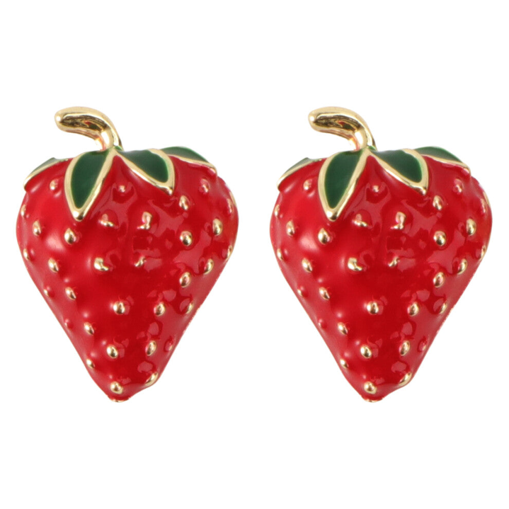 2 Pcs Jewellery For Women Strawberry Jewelry Accessory Ear Studs