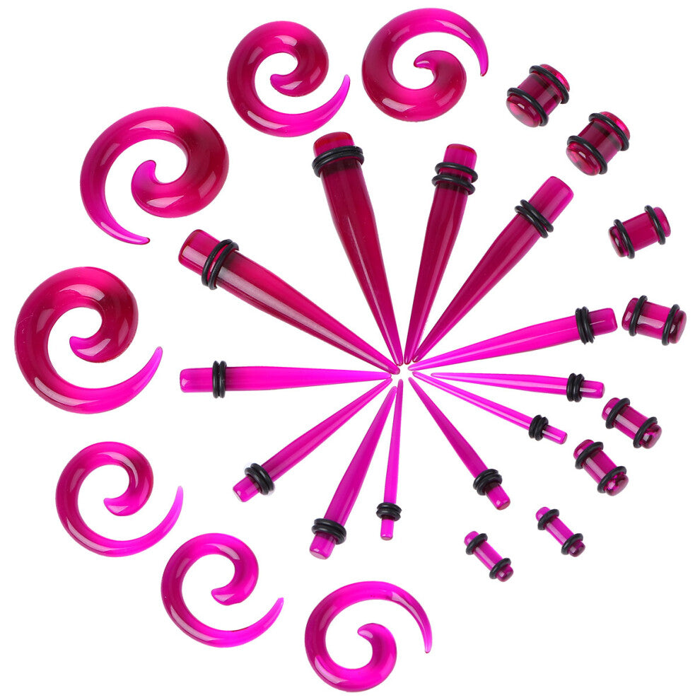 Ear Accessories Ear Tunnels Plugs Acrylic 54pack