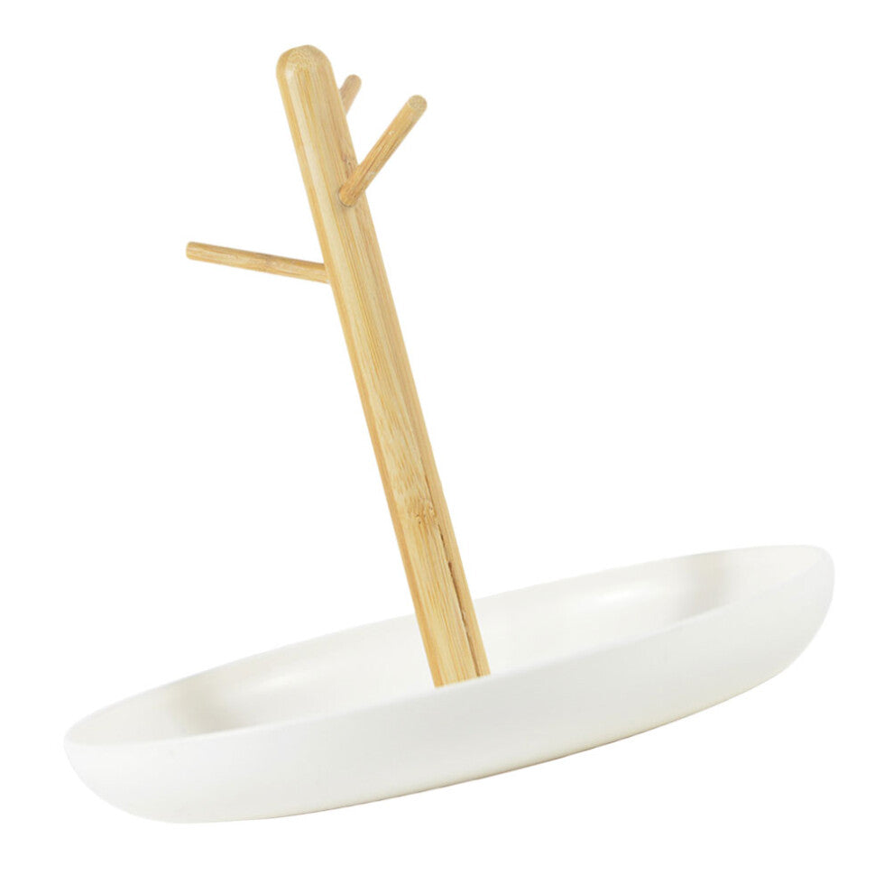 1pc Twig Tray White Accessories Decorations Abs