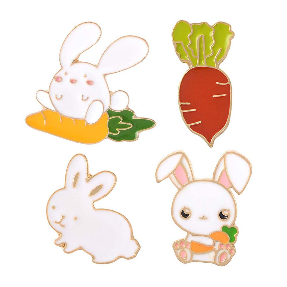 4 Pcs Brooch Badge Collar Decoration Pin Badges Cute Jewellery Women