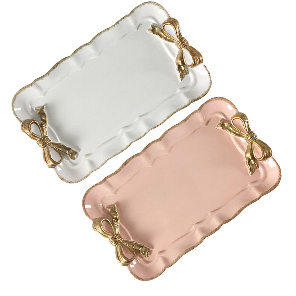 2 Pcs Jewellery Organiser Tray Resin Trays Decorative For Trinket