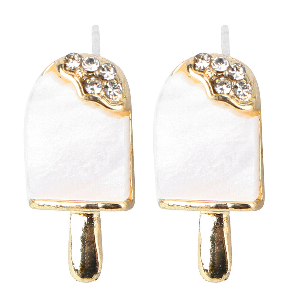 Ice Cream Earrings Woman Statement For Women Studs Shining Beautiful