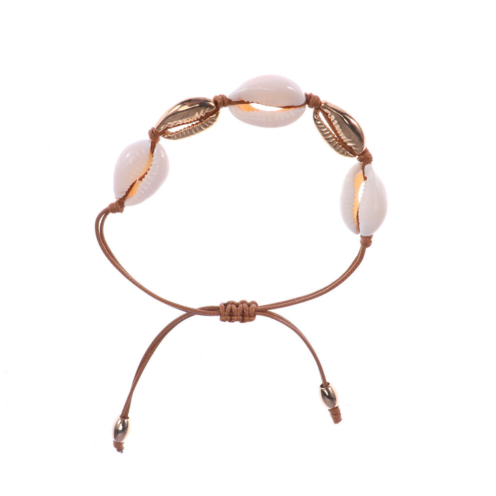 Beach Jewellery Woven Bracelet Hand-Knitted Bohemian Shell Beads
