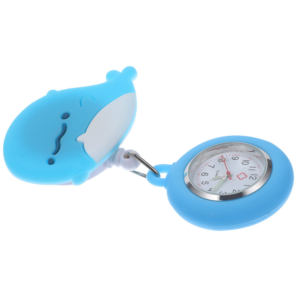 Masteelf Nurse Watch Nursing Clip 'S Watches Woman Blue