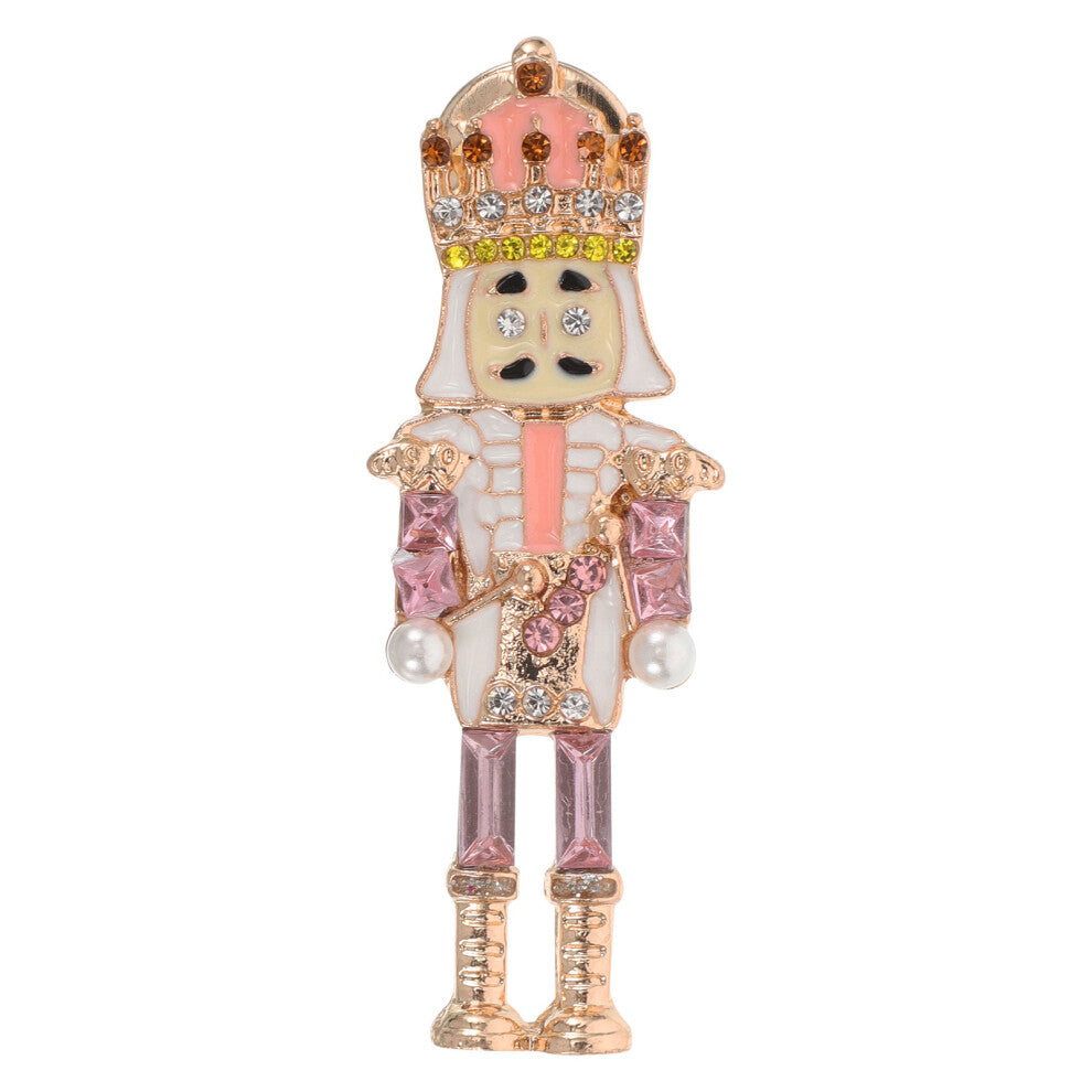Nutcracker Brooch Fun Pins Hat Pins Rhinestones
