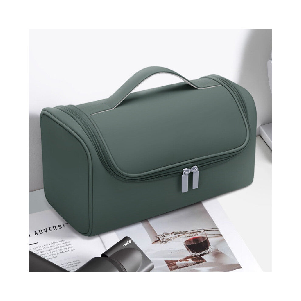 (Green) Hook Portable Hidden Hair Dryer Box Anti Slip Hairdressing Waterproof Bag Tool