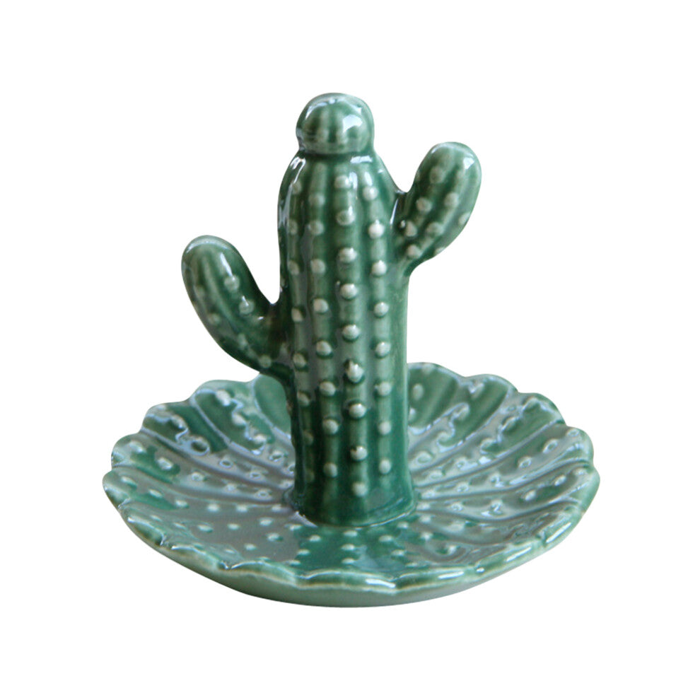 Cactus Jewelry Tray Jewellery Trinket Dish Proclain Plate For Store