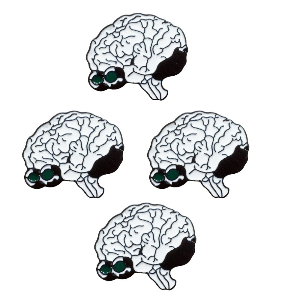 4 Pcs Brooch Accessories Women'S Woman Cartoon Brooches Cute Pins