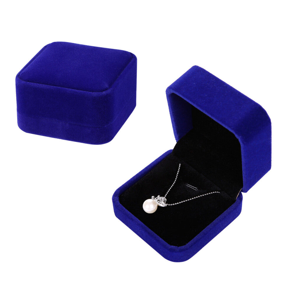 Box Necklace Storage Organizer Watches Blue