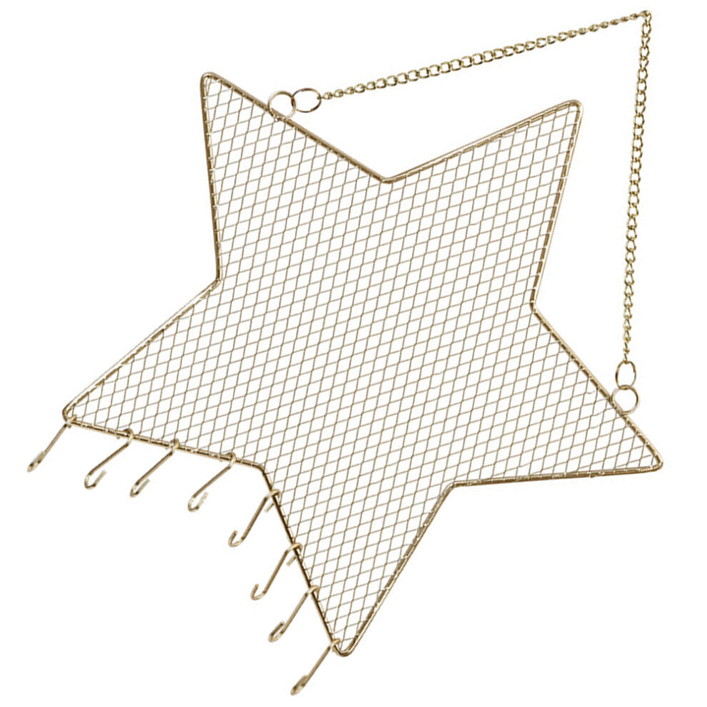 Kids Earring Holder Jewellery Hanger Wall Star Grid Jewelry Rack Miss