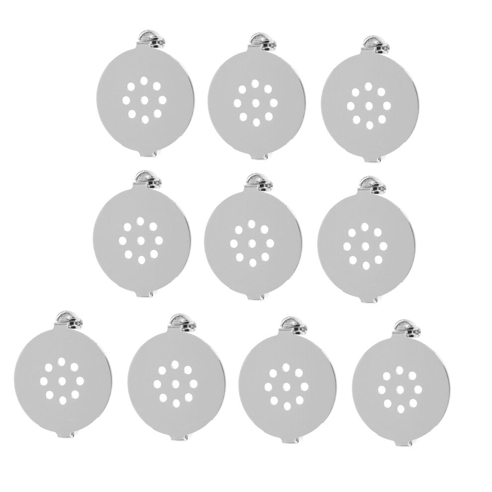 10pcs Base Tray With 9 Holes For Diy Brooch Making Accessories
