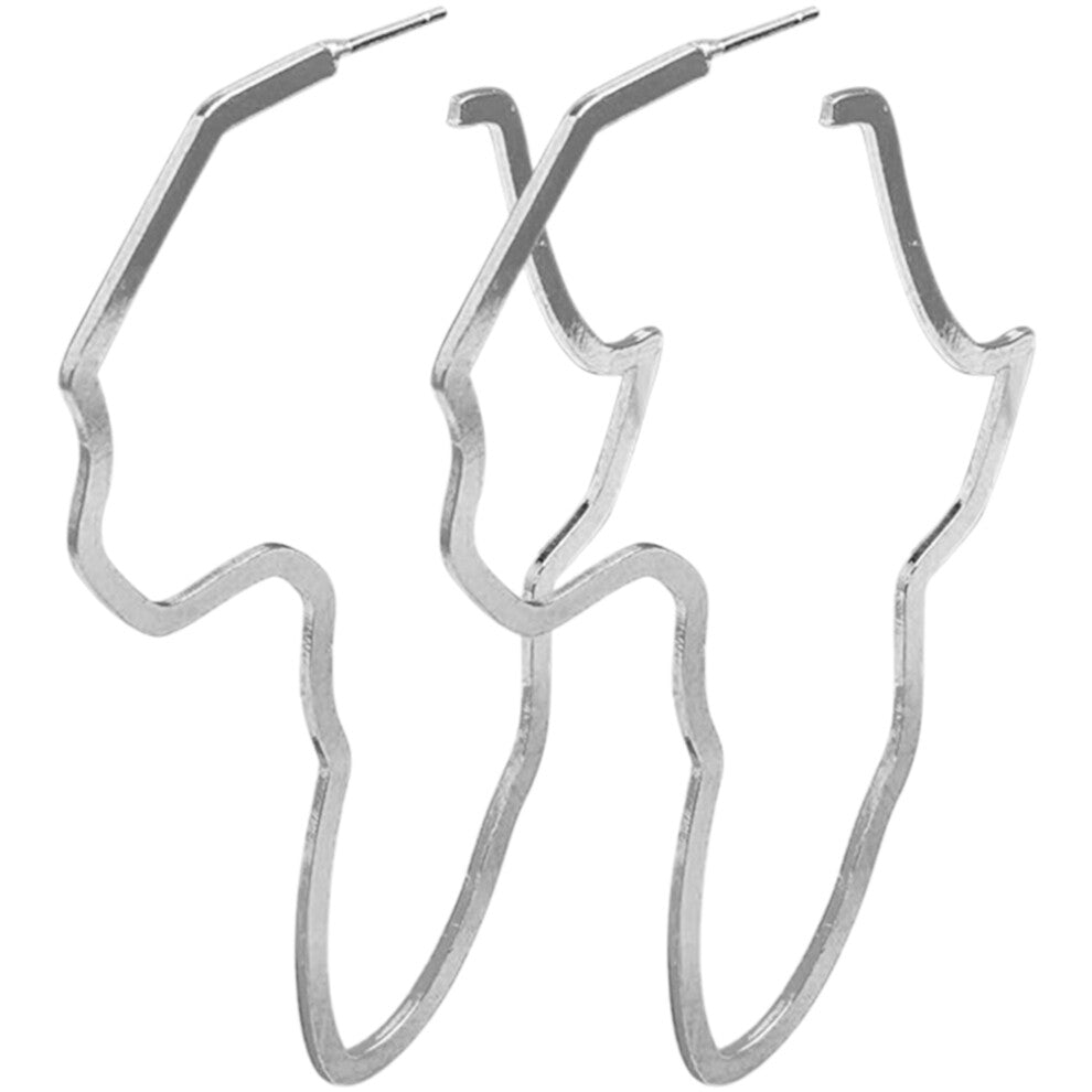 Africa Map Earrings Woman Miss African Jewellery For Women Black