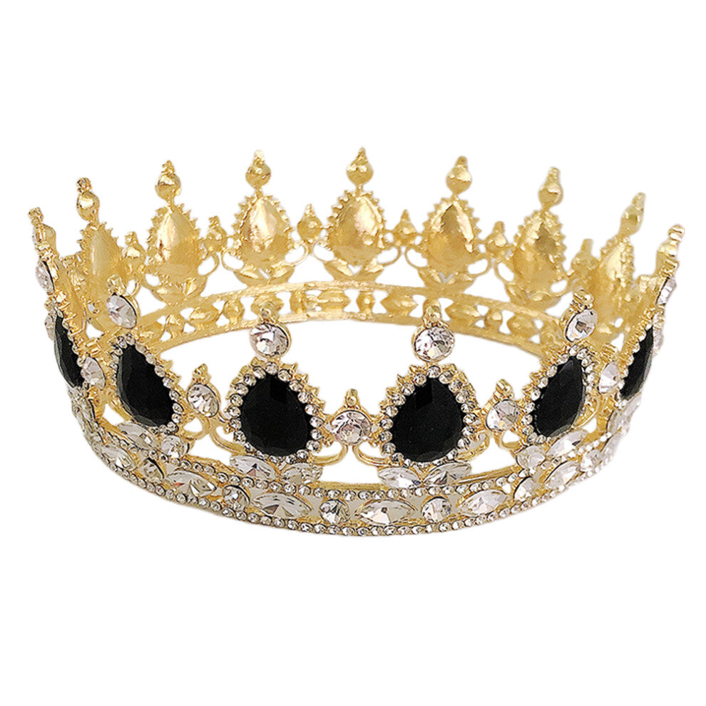 1 Pc Round Crown Bride Earth Tones Alloy Accessories