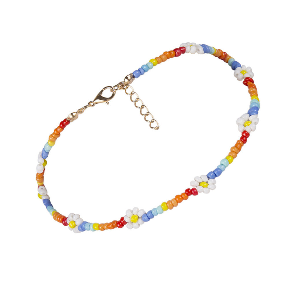 Colorful Necklace Boho Necklaces For Women Flower Chokers Women'S