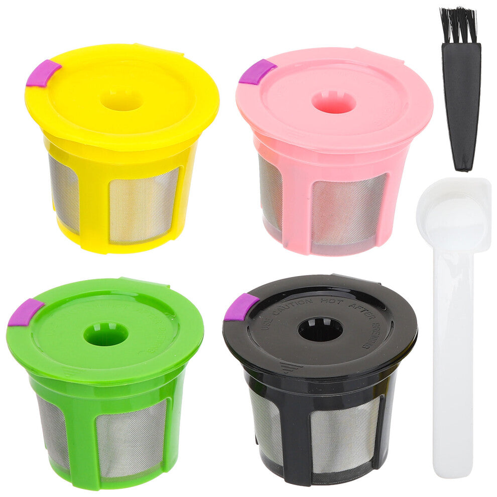 4 Pcs Coffee Machine Filter Cup Reusable Cups Espresso Maker