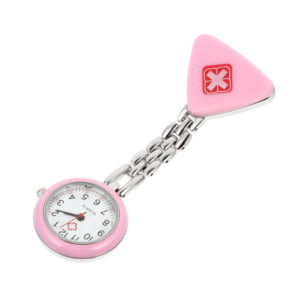 Luminous Nurse Watch Hanging Watches Nurse Badge Pink Abs