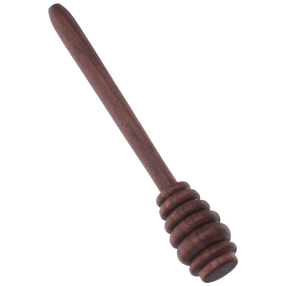 Coffee Colored Wood Honey Dipper Spoon For Honey Jar And Syrup