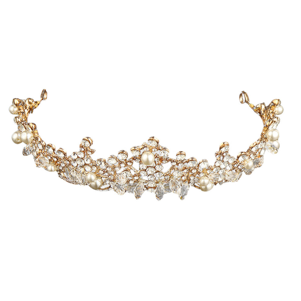 Rhinestone Wedding Crown Jewelry Accessories For Brides 1set