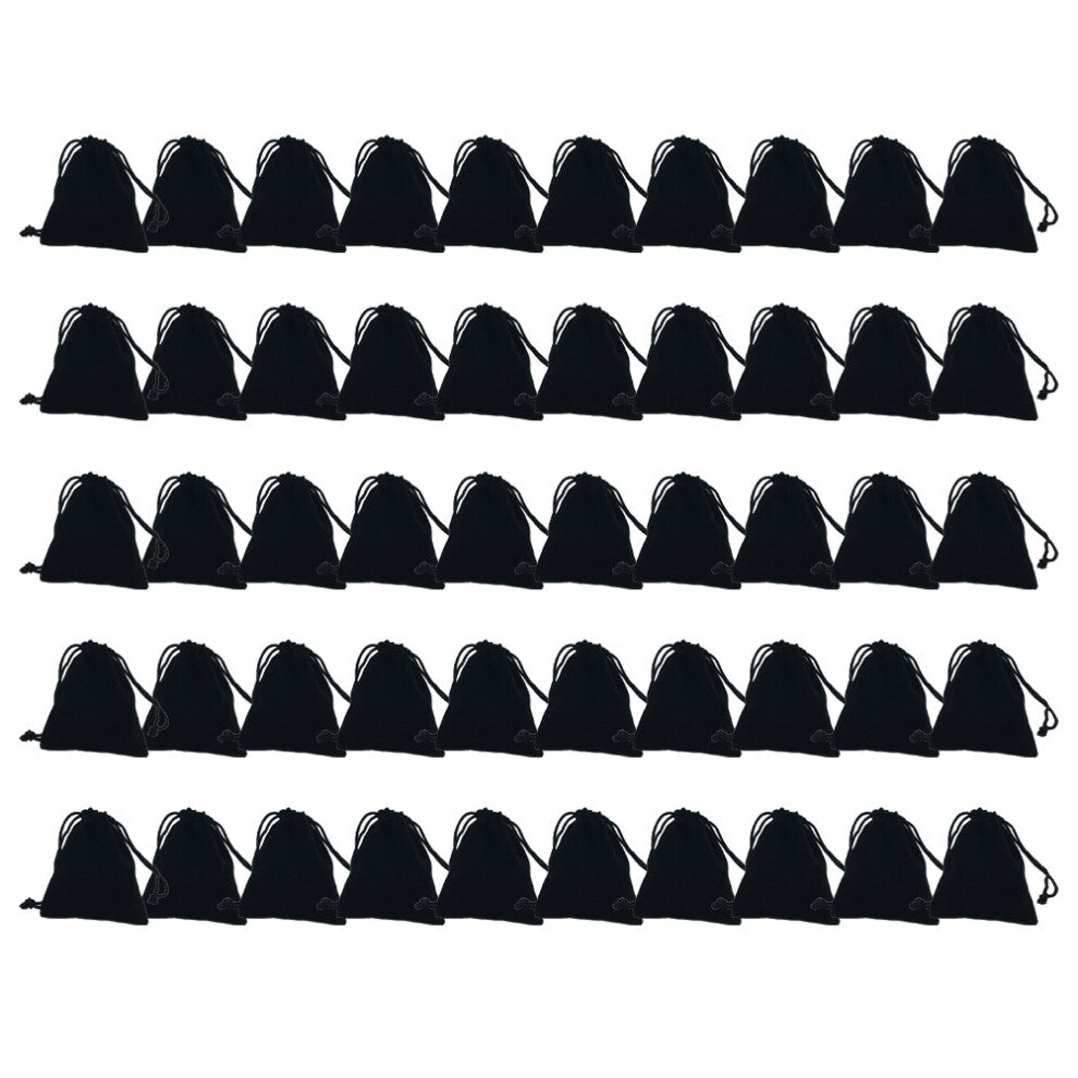 50 Pcs Small Jewellery Pouch Drawstring Bag Velvet Jewelry Pouches