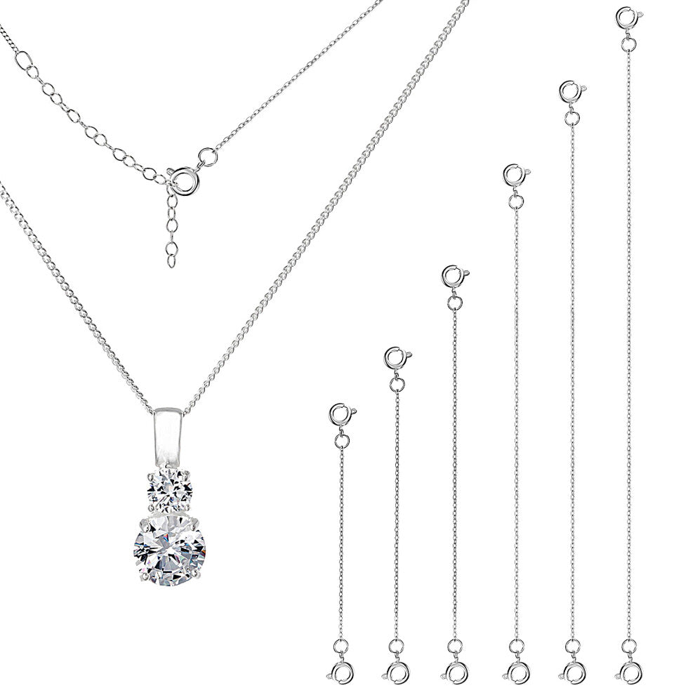 6 Pcs Necklace Extenders Chains Bracelet Extenders Jewelry Accessories