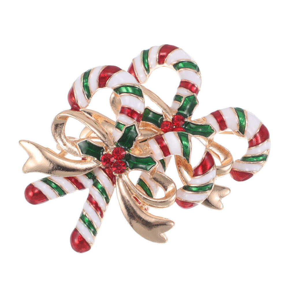 2 Pcs Cardigan Clip Christmas Sweater Enamel Boutonnieres Brooch