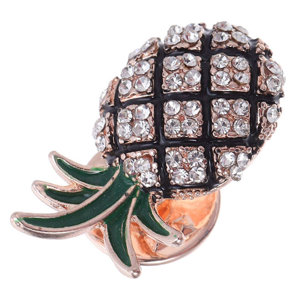 Rhinestone Brooch Woman Formal Wear Accessory Inlaid Breastpin