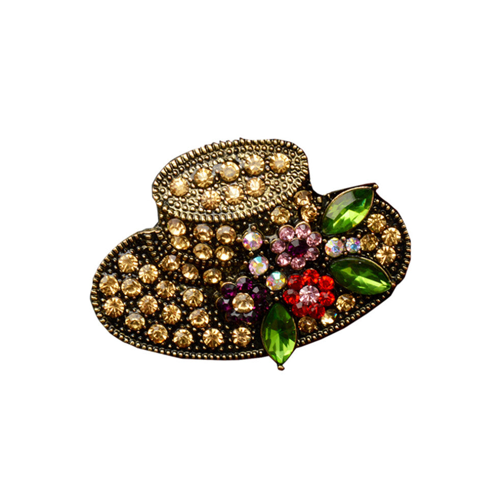 Women Vintage Rhinestone Brooch Jewelry Accessories
