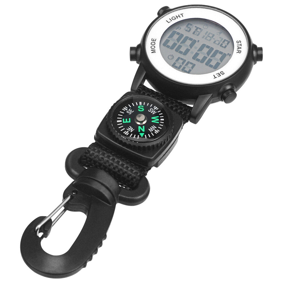 Nylon Strap Watch Backpack Carabiner Outdoor Watch