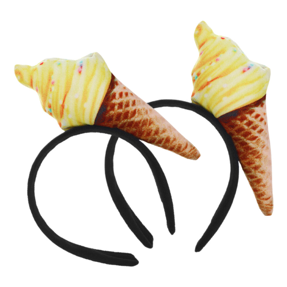 Ice Cream Headband Food-Themed Fabric 2set