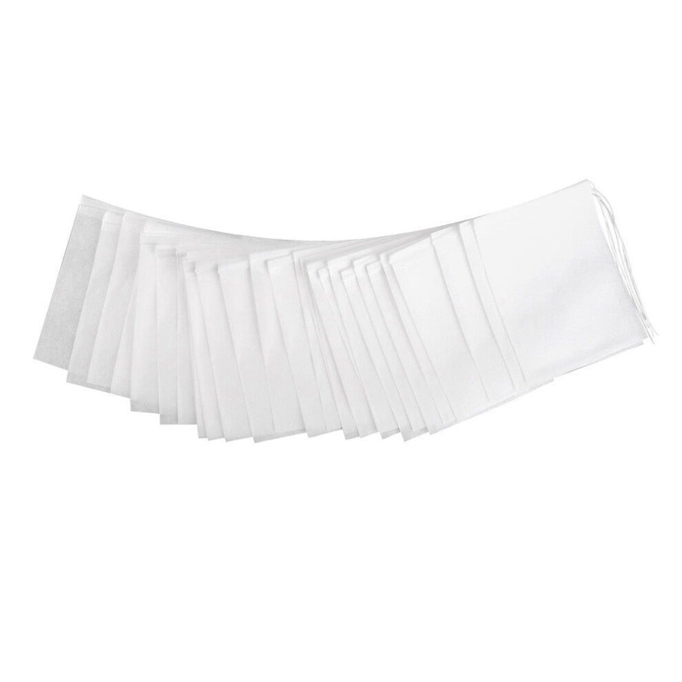 200 Pcs Empty Tea Pouch Bag Filter Paper Drawstring Bags For Loose