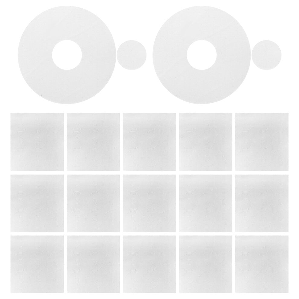 Mlins 180 Pcs Double-Sided Adhesive For Watches 5.00x5.00x0.10cm White