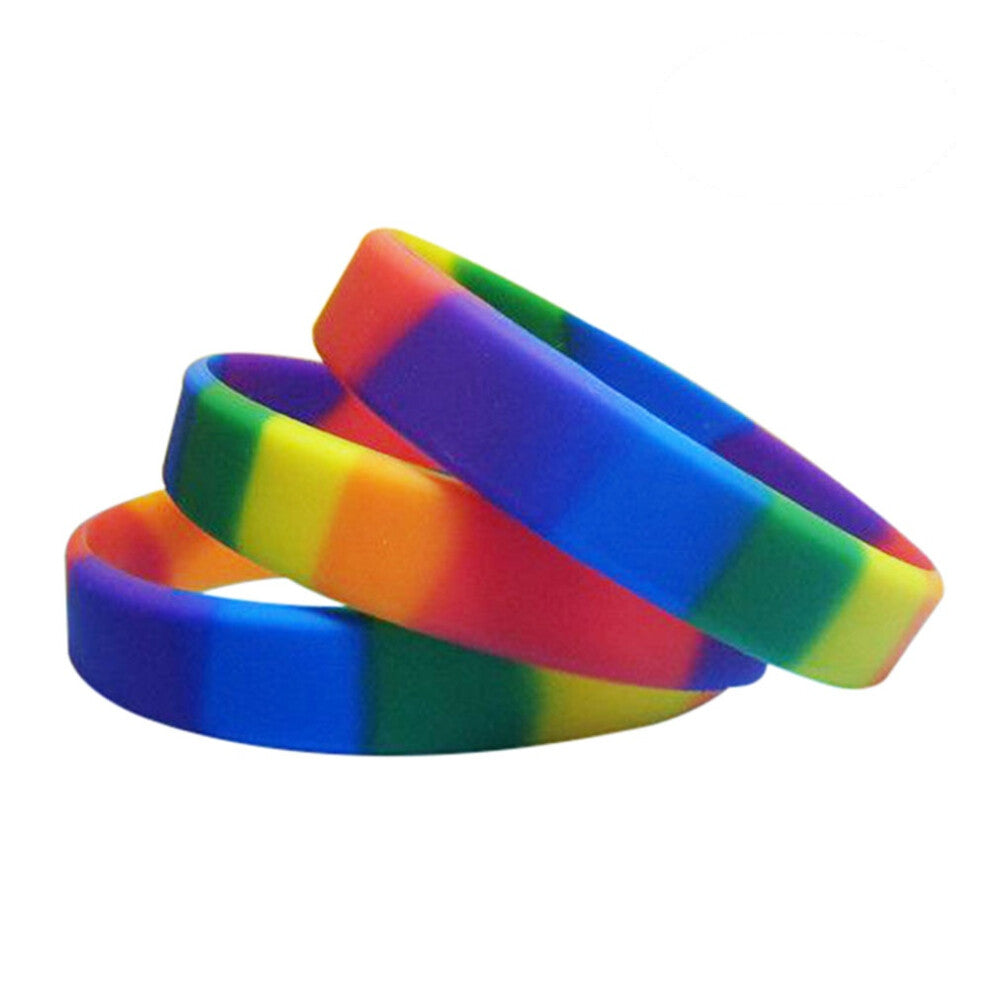 10pcs Silicone Bracelet Accessories Rubber Bracelets