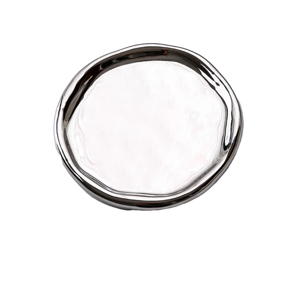 Jewelry Plate Ceramic Glossy Appearance Simple