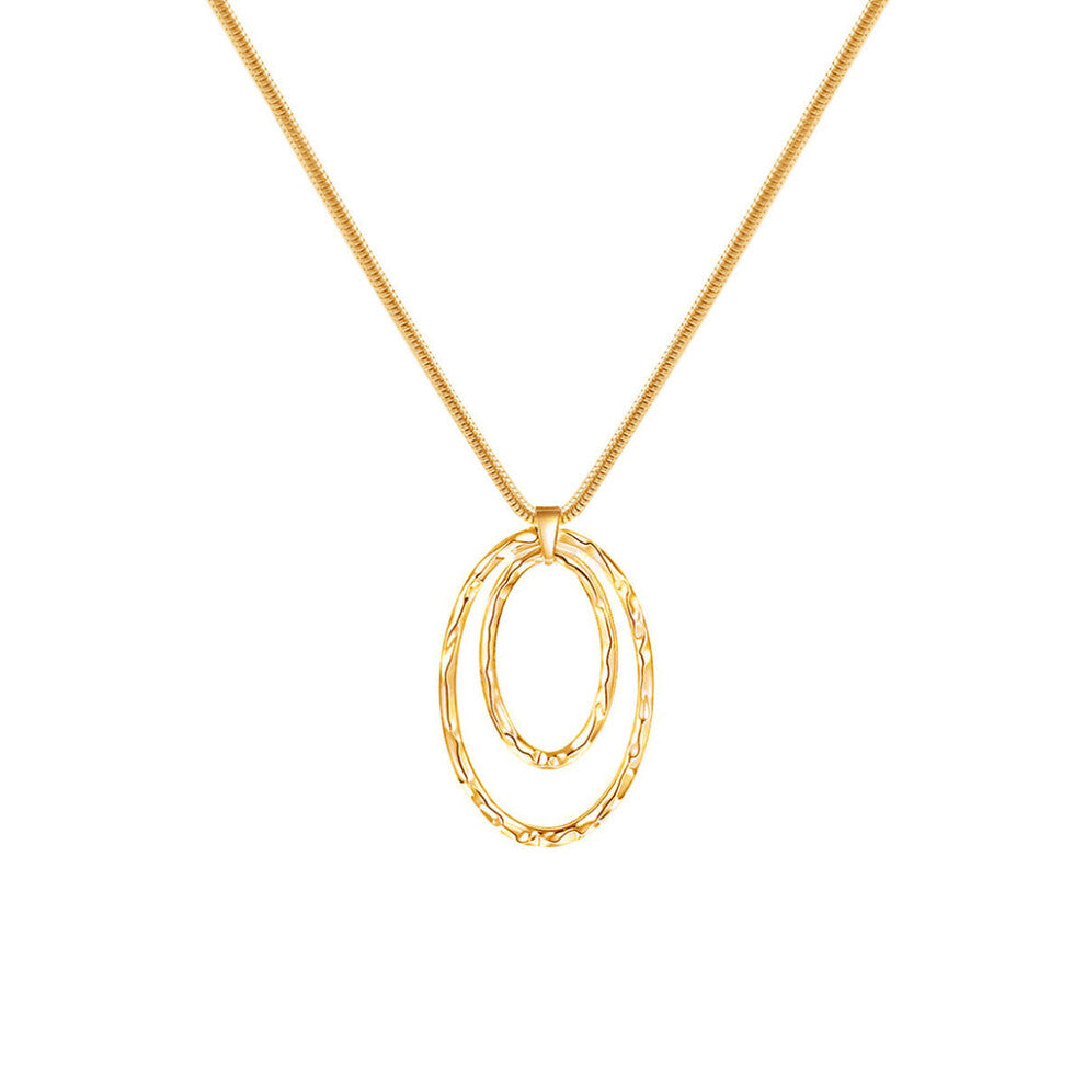 (Gold) Chain Necklace Trendy Jewelry Chokers Valentines Day Long Necklaces