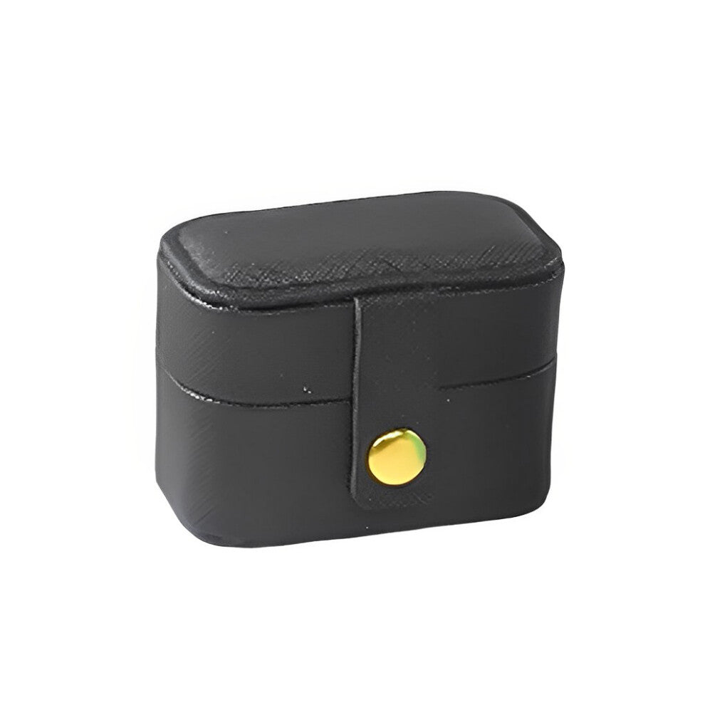 (Black) Ring Box Small Plain Nordic Boxes Exquisite Accessories Case Women