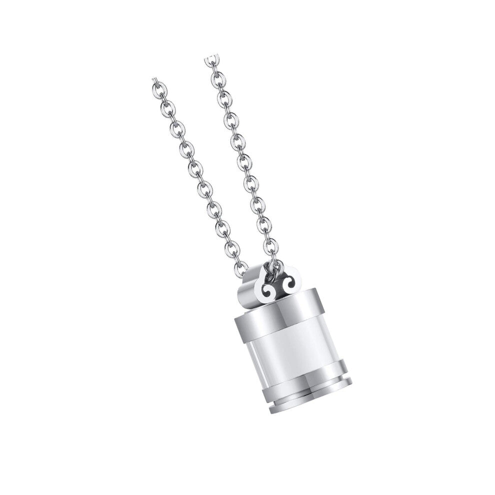 (Silver, Pendants Size 087x051 Inch) Detachable Cremation Pendant Necklace for Engagement Party Women Men