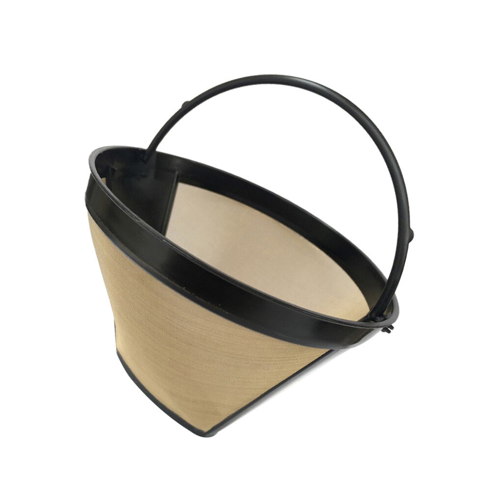Cone Shape Coffee Filter Mesh Filtering Basket with Handle Good