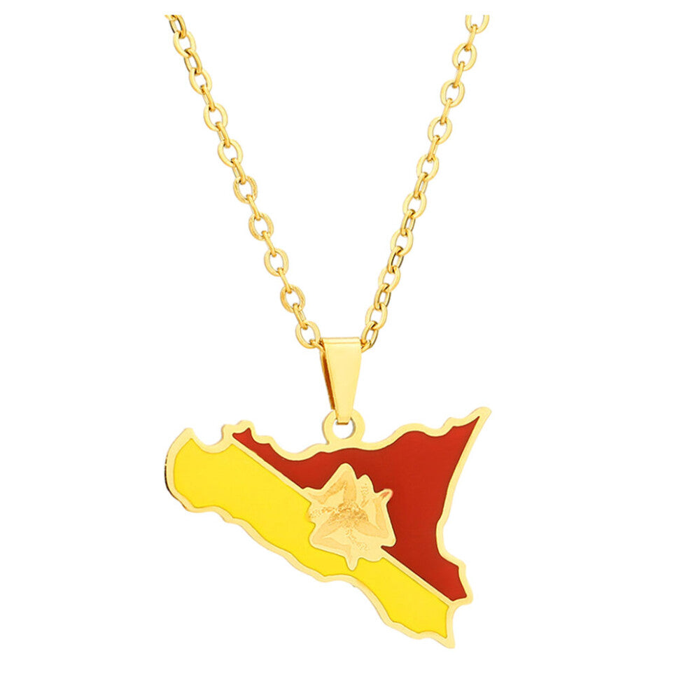 (gold) Unique Pendant Necklace Any Occasion Suitable For All Ages Gold