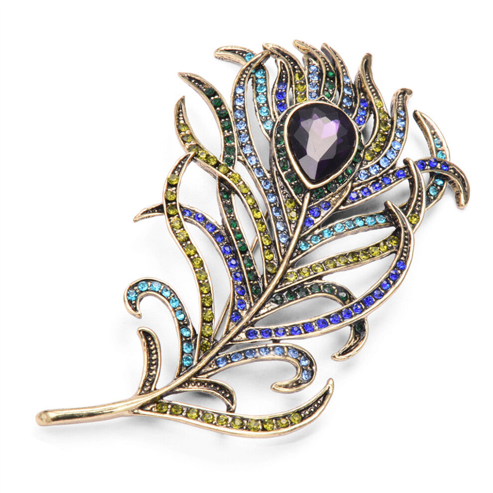 s Brooch Crystal Pins Party Deep Brooches Jewelry Accessories