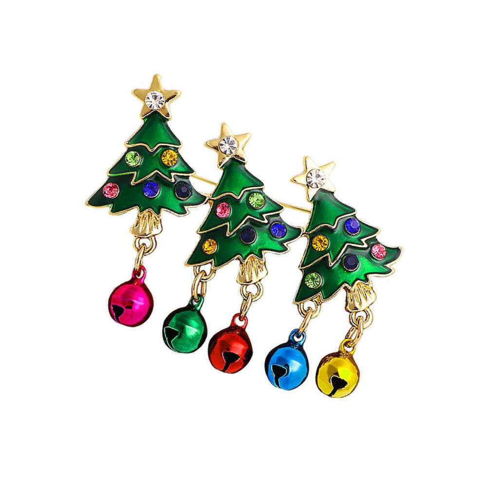 (Broom) Stylish Christmas Lapel Pin Women s Shirt Accessories Alloy Brooch