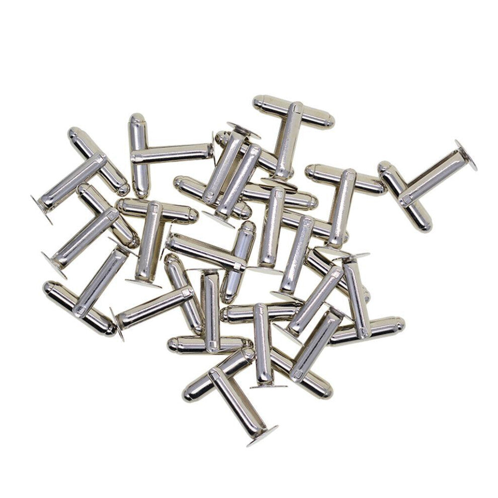 20pcs-set Rustproof And Non-deformable Round Blank Cufflink Gift Wide