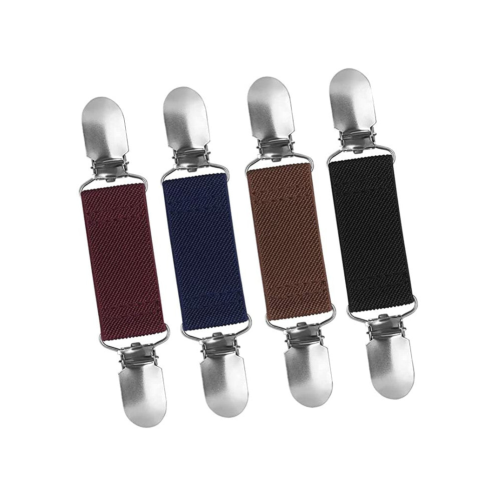 Pack of 4 Elastic Band Sweater Shawl Brooch Female Collar Cardigan